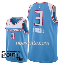 Camiseta Niños Sacramento Kings Yogi Ferrell 3 2018-19 Nike City Edition Azul Swingman